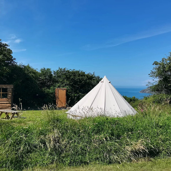 Camping at The Hide Campsite in Newport Pembrokeshire