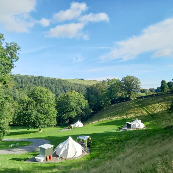 Camping and glampimg at Ty Llewelyn, Llanidloes, Powys