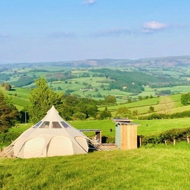 Camping and glamping in the breathtaking mid-Wales countryside.