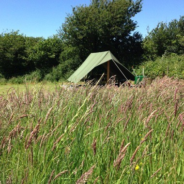 Camping at Amroth on the Pembrokeshire Carmarthenshire border.
