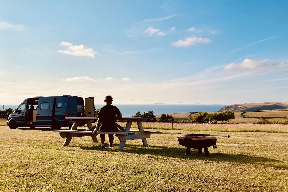 Campervanning in Cornwall.